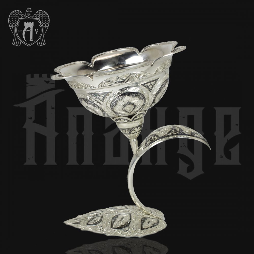 Серебряная ваза для конфет или фруктов «Розалия» Апанде, 520042112