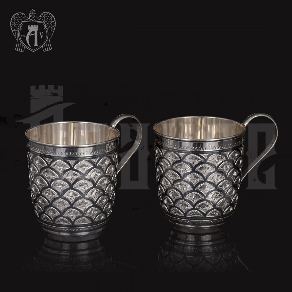 Серебряная чашка для воды «Горы» Апанде, 32009122