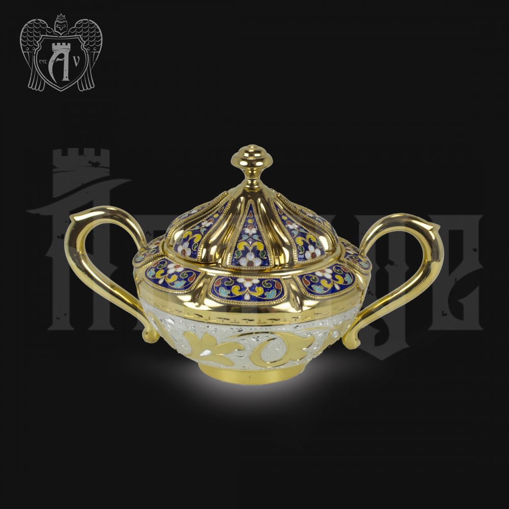 Серебряный сервиз чайный «Королевский» 16  предметов Апанде, 990002