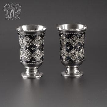 Пара стаканов из серебра от производителя «Родной дом» 2 шт
