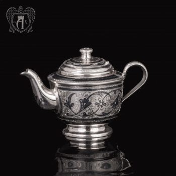Серебряный чайник «Кубачинский»
