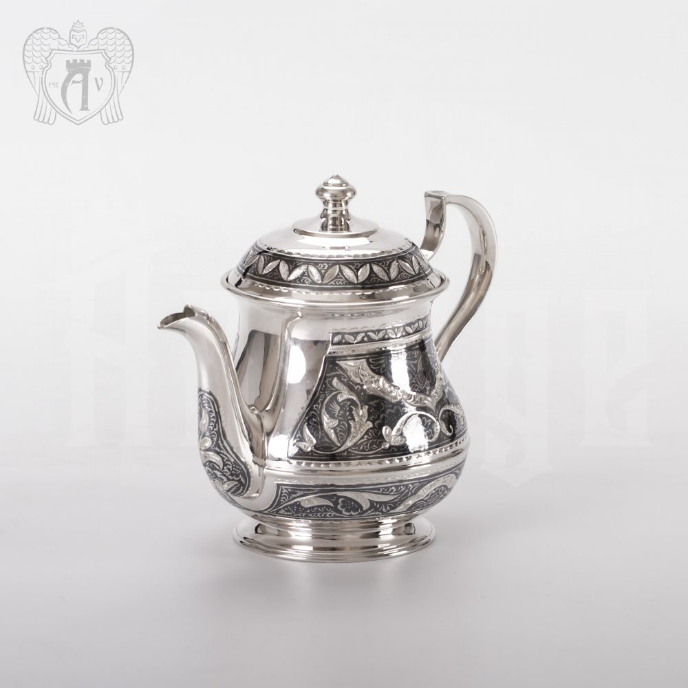Серебряный чайник «Традиция» Апанде, 250009