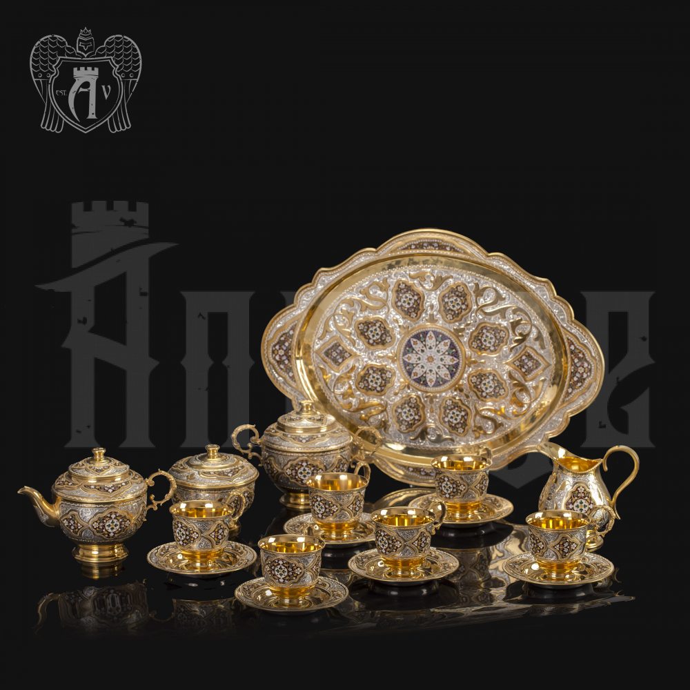 Серебряный сервиз чайный «Версаль»  Апанде, 111049252