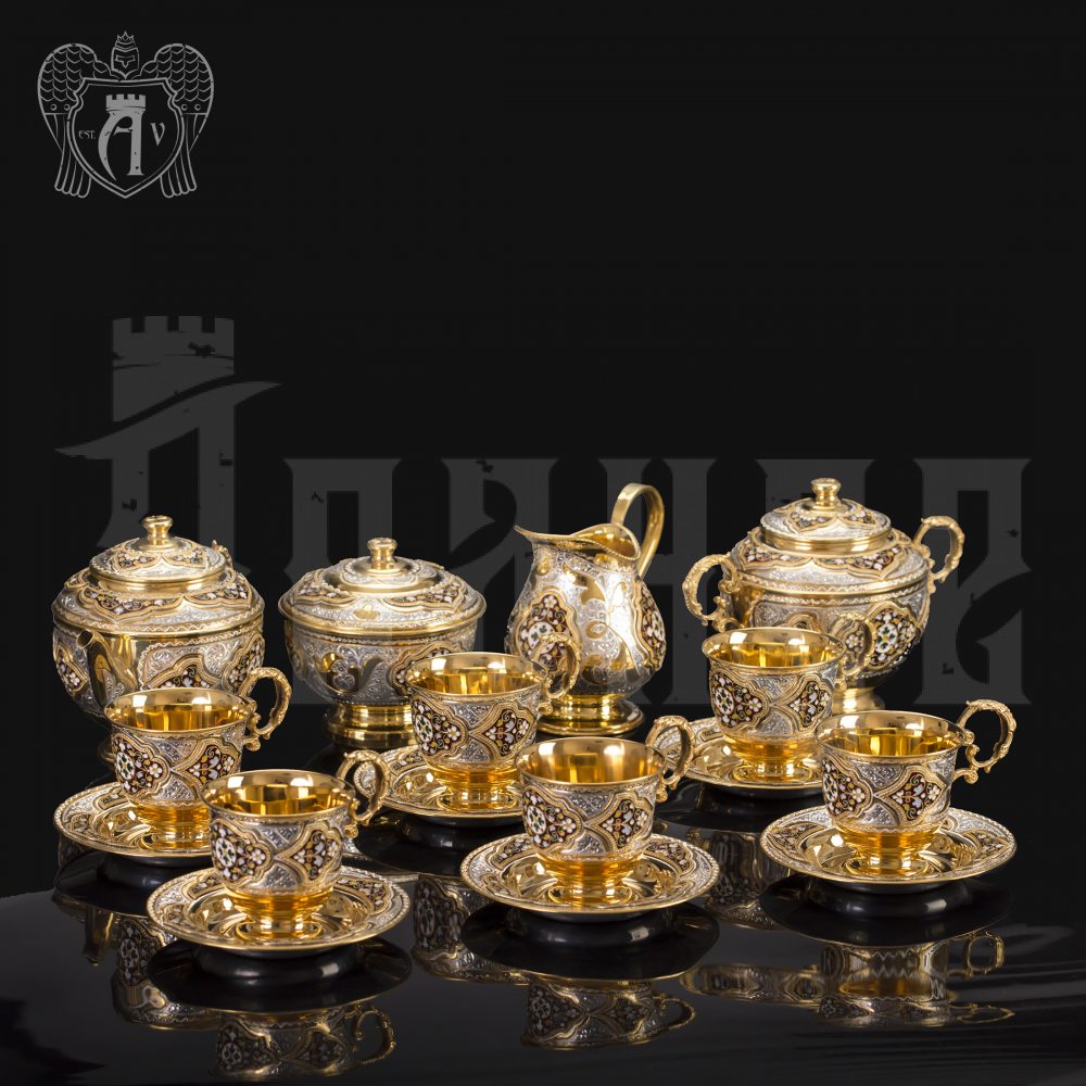 Серебряный сервиз чайный «Версаль»  Апанде, 111049252