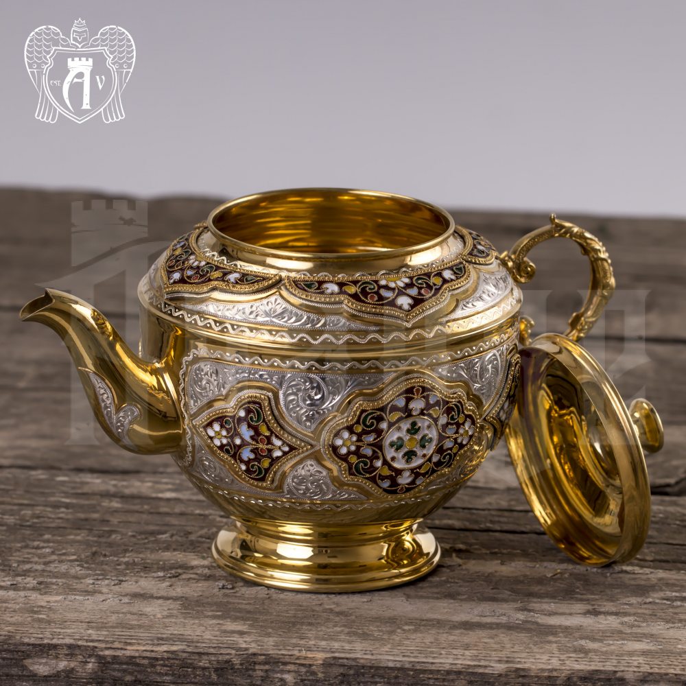Чайник серебряный заварочный «Версаль» Апанде, 250009