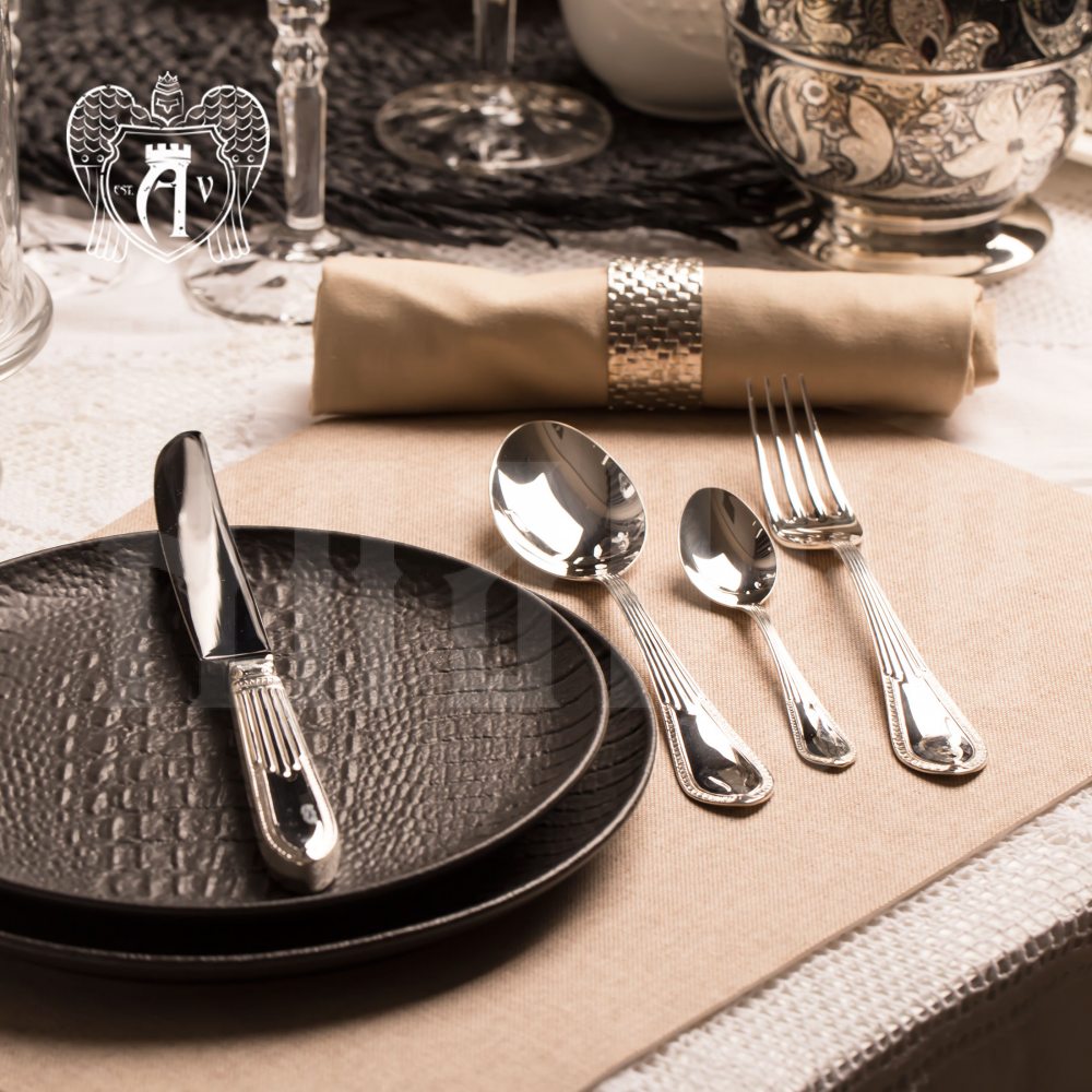 Десертный набор столового серебра «Элегант» 24 предмета Апанде, 22000212-29