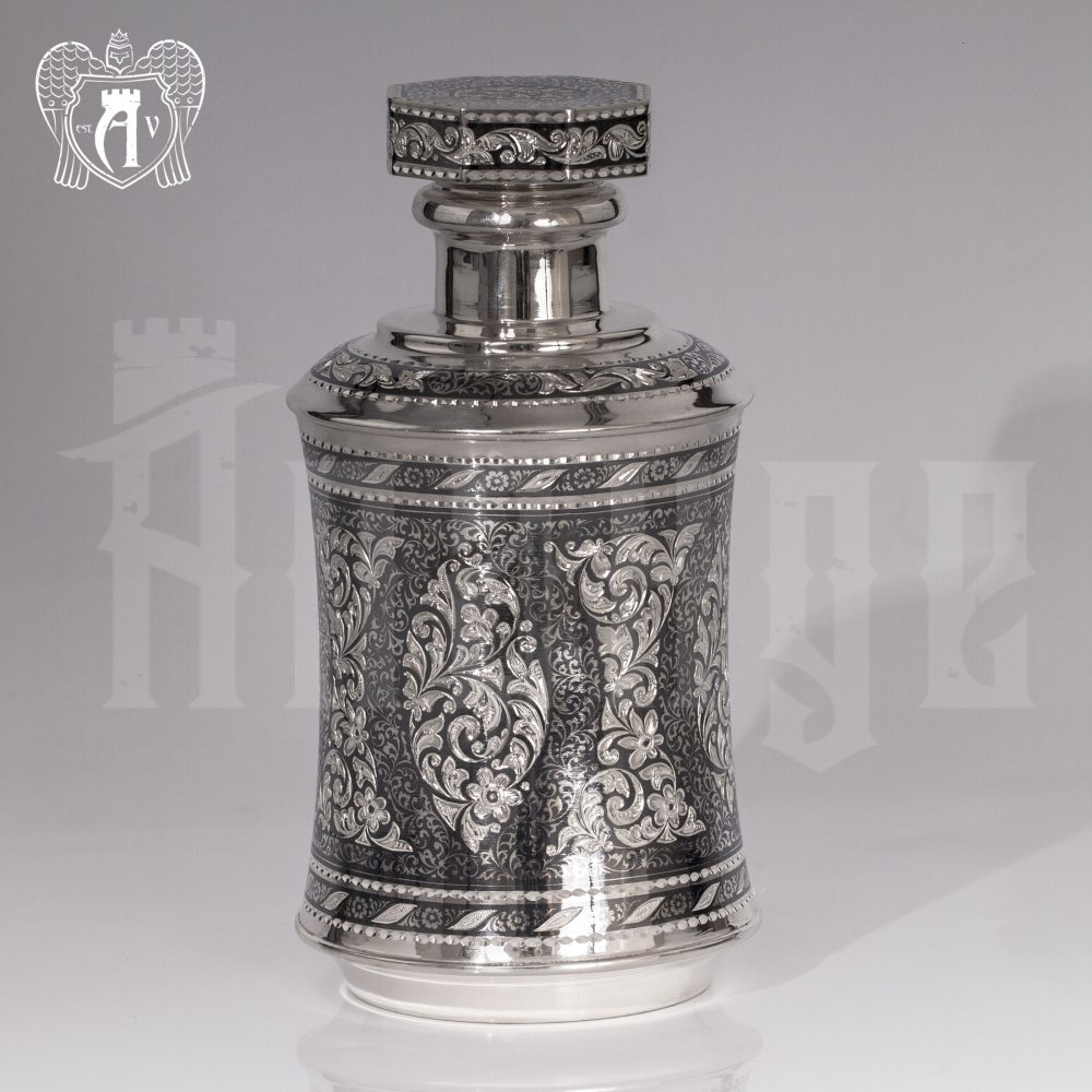 Штоф (графин) из серебра для виски «Кальвадос» Апанде, 5400512