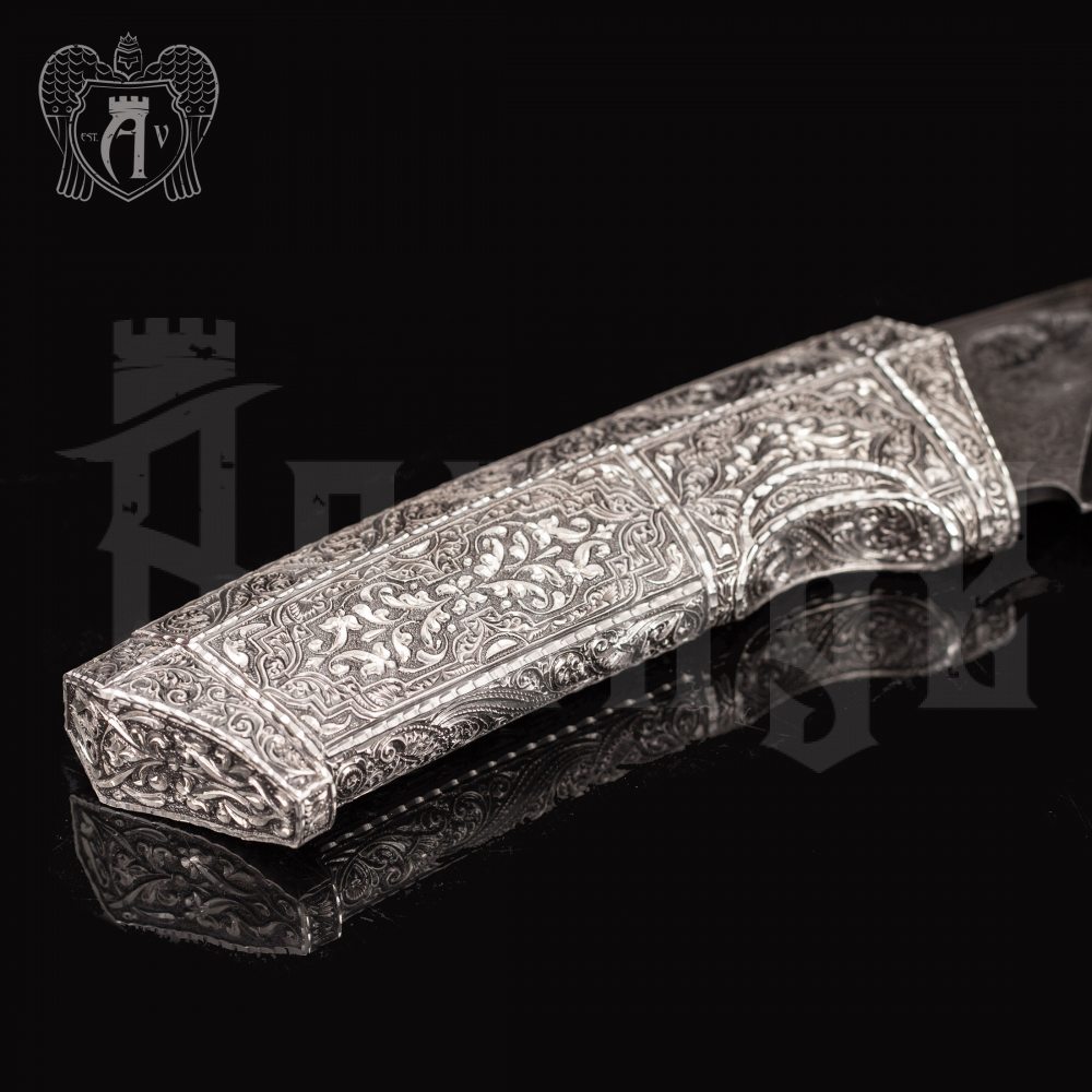 Авторский нож из Дамаска  «Ворон» Апанде, 4500044