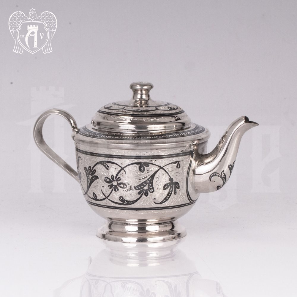 Набор чайный серебряный «Лоза» Апанде, 1110013538