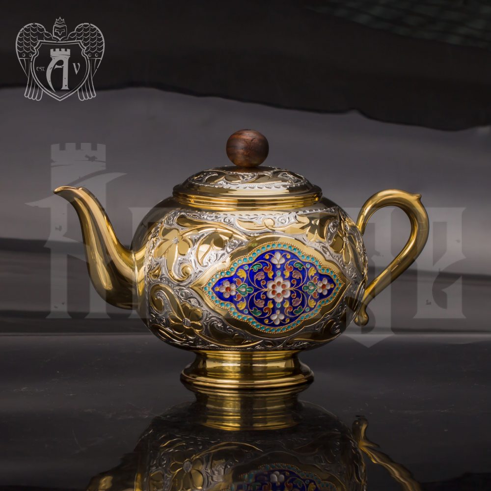 Набор чайный серебряный «Люкс» Апанде, 1110013539
