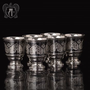 Набор серебряных стаканов «Соломон»