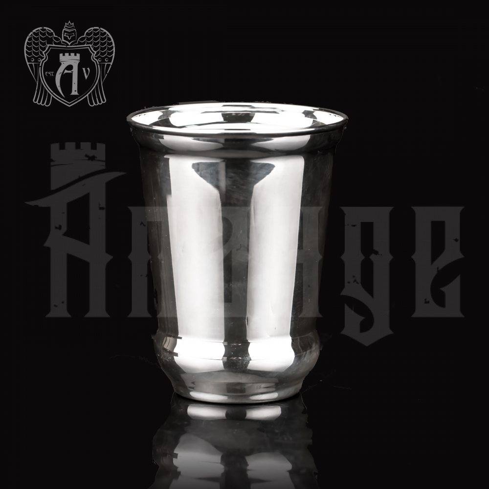 Серебряный стакан «Здоровье» + без крышки из чистого серебра 999 пробы Апанде, 71000502