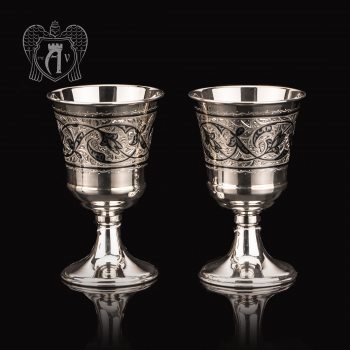Серебряные стаканы  «Рагнар» 2 шт набор