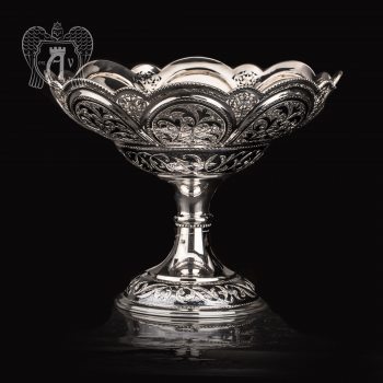 Серебряная ваза для фруктов «Маргарита» 