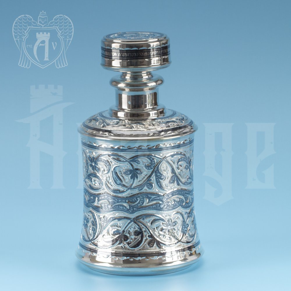 Графин (штоф) серебряный для виски «Экватор» Апанде, 5400510