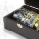 Kumush podstakanik «Elegant» 200 ml bilan oltin qoplama.