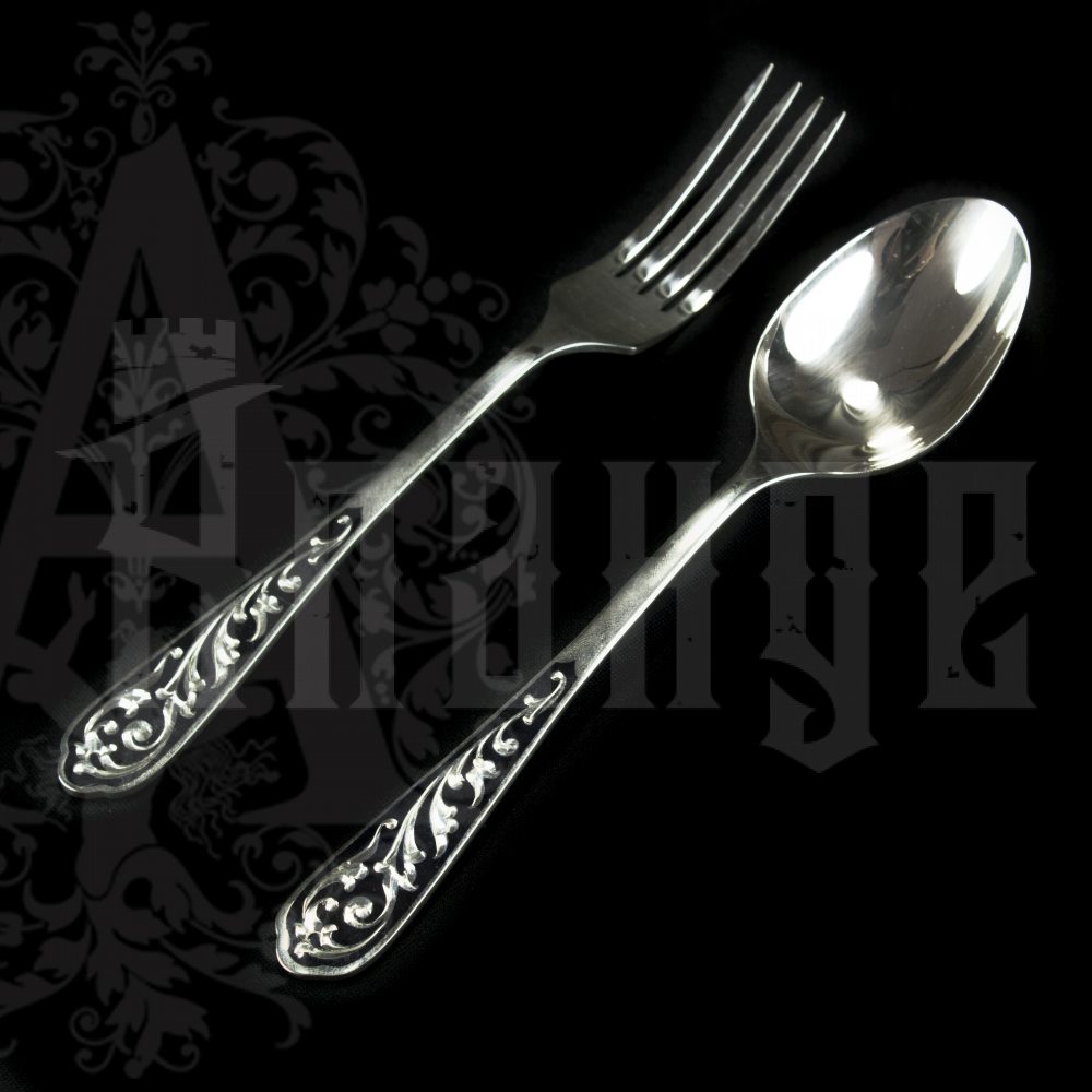 Столовый набор десертный из серебра на 6 персон «Виноградная лоза» Апанде, 22000226