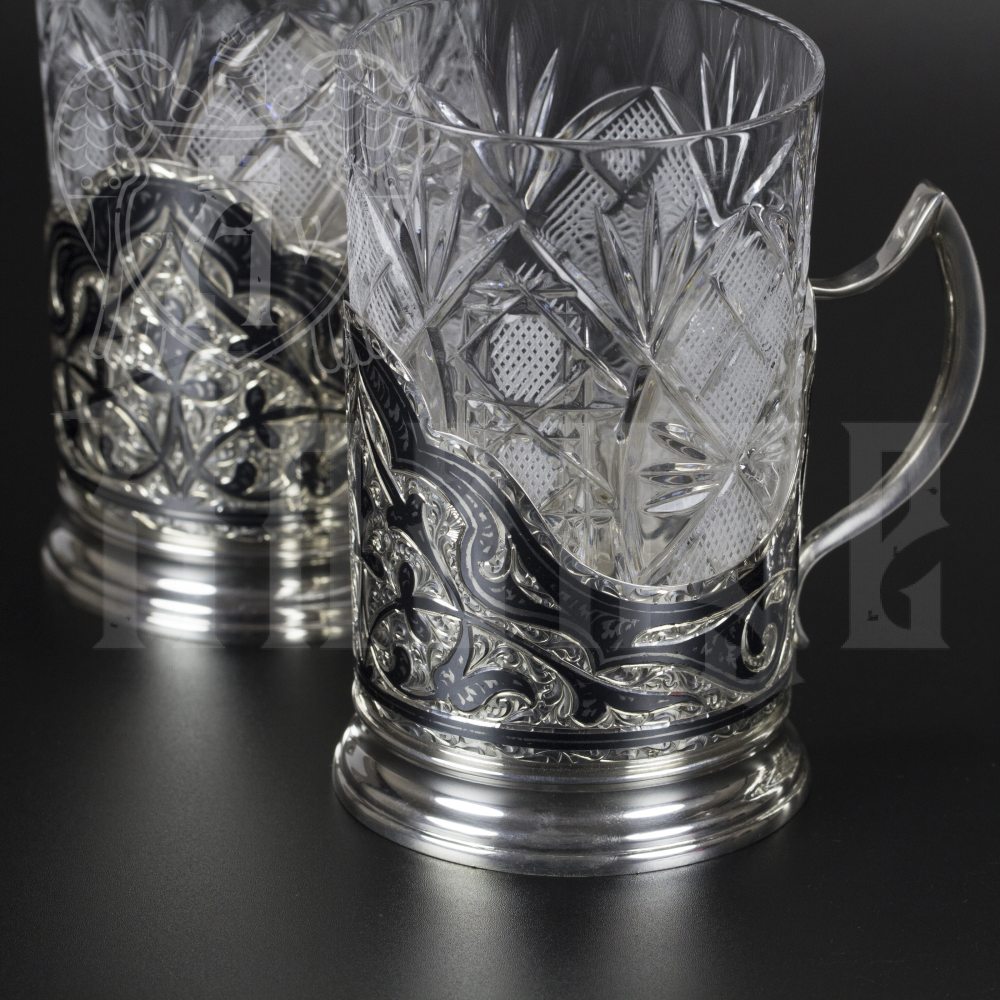 Серебряный набор для чая и кофе «Столичный»  Апанде, 111049250