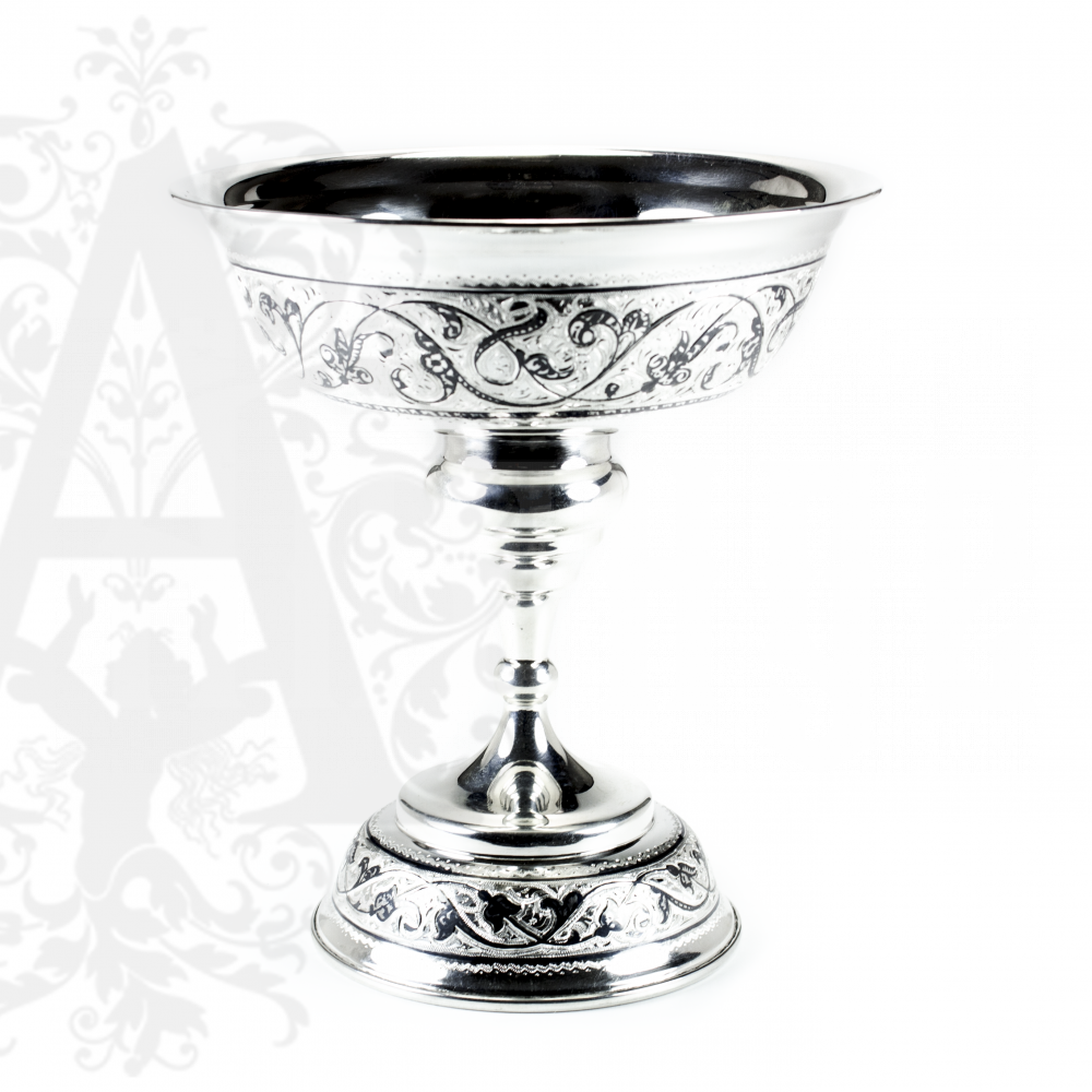 Серебряная ваза для фруктов или сладостей «Грация» Апанде, 520009