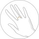 Помолвочное кольцо из золота со Swarovski Zirconia 11530