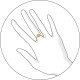 Помолвочное кольцо из золота со Swarovski Zirconia 4408