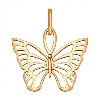 Подвеска из золота «Бабочка»