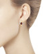 Серьги из золота с гранатами 5701