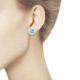 Серьги из золота с финифтью 5728