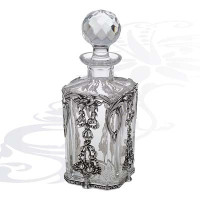 Графин из серебра с хрусталем