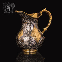 Kuvshin kumushsiz qopqoq «Taj Mahal bilan oltin bilan»