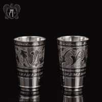 Kumush stakanlar to'plami «Tsitadel»