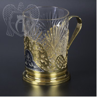 Подстаканник серебряный «Валенсия» 200 мл