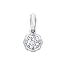 Подвеска из белого золота со Swarovski Zirconia