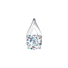 Подвеска из белого золота со Swarovski Zirconia