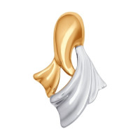 Подвеска из золота 15254 с искрящимся камнем радуги