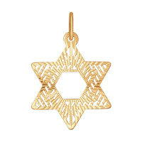 Подвеска из золота с алмазной гранью 16052 - Искусное сияние природы