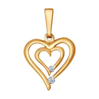 Подвеска из золота с бриллиантами 16130 