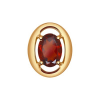 Золотая подвеска с гранатом «Огненное великолепие» 15018