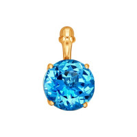 Золотая подвеска с топазом 