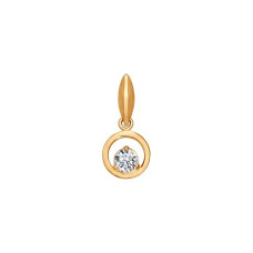 Подвеска из золота со swarovski zirconia