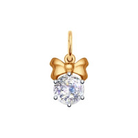 Подвеска из золота со Swarovski Zirconia 