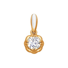 Подвеска из золота со Swarovski Zirconia