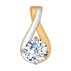 Подвеска из золота со Swarovski Zirconia