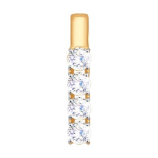 Подвеска из золота со Swarovski Zirconia
