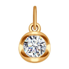Подвеска из золота со Swarovski Zirconia