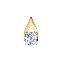 Золотая подвеска Swarovski Zirconia «Искрящееся волшебство» 15078