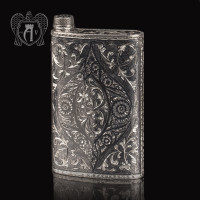 Серебряная фляжка «Кунак» 