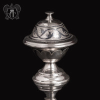 Серебряная икорница\креманка «Триумф» 20365