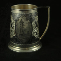 Kumush pivo stakanı «Peterburg» 1000 ml.