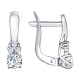 Серьги из белого золота со Swarovski Zirconia 5907